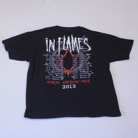 In Flames 2013 North American Tour T-shirt Size XL - Picture 3 of 3